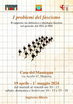 locandina della mostra I problemi del fascismo